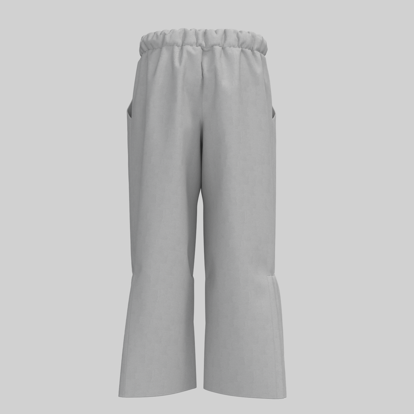 PANTS WITH PLEATED SIDES