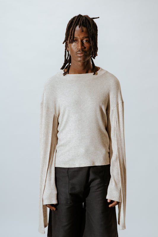 DOUBLE SLEEVE SWEATER