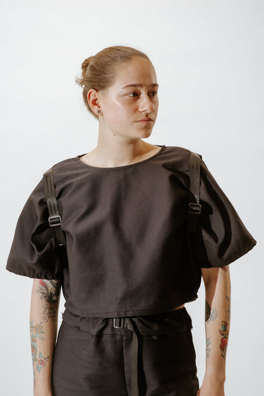 JACKET WITH SHOULDER STRAPS