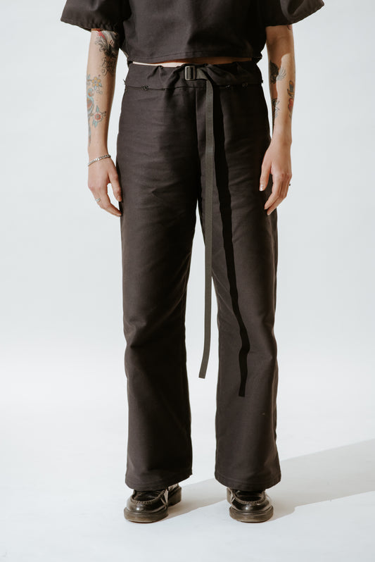 PANTS WITH FRONT FOLDS