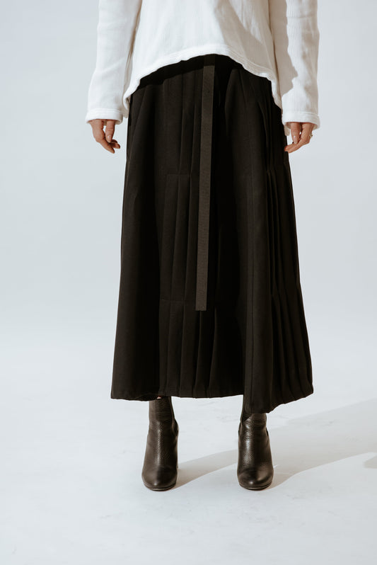 HALF PLEATED SKIRT