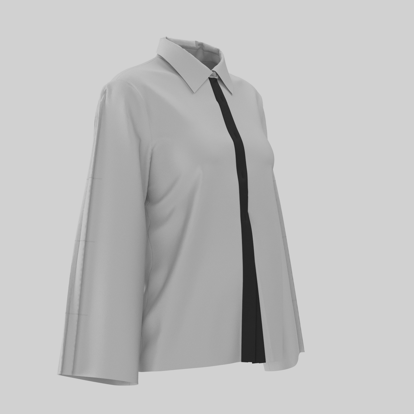 PLEATED SLEEVES SHIRT