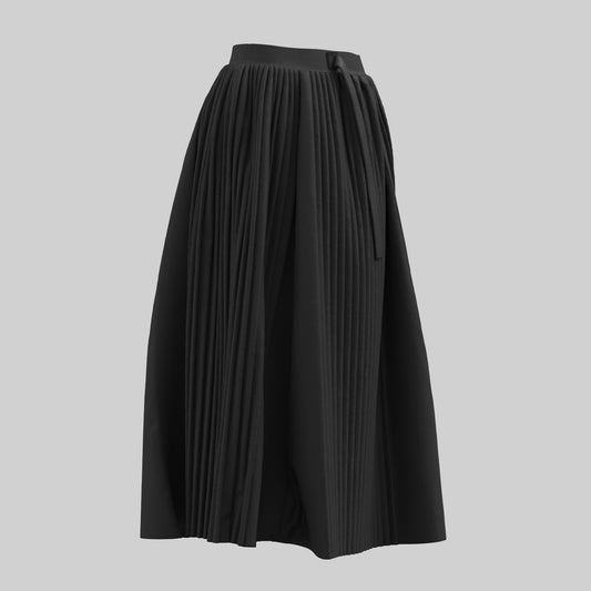 Half pleated skirt